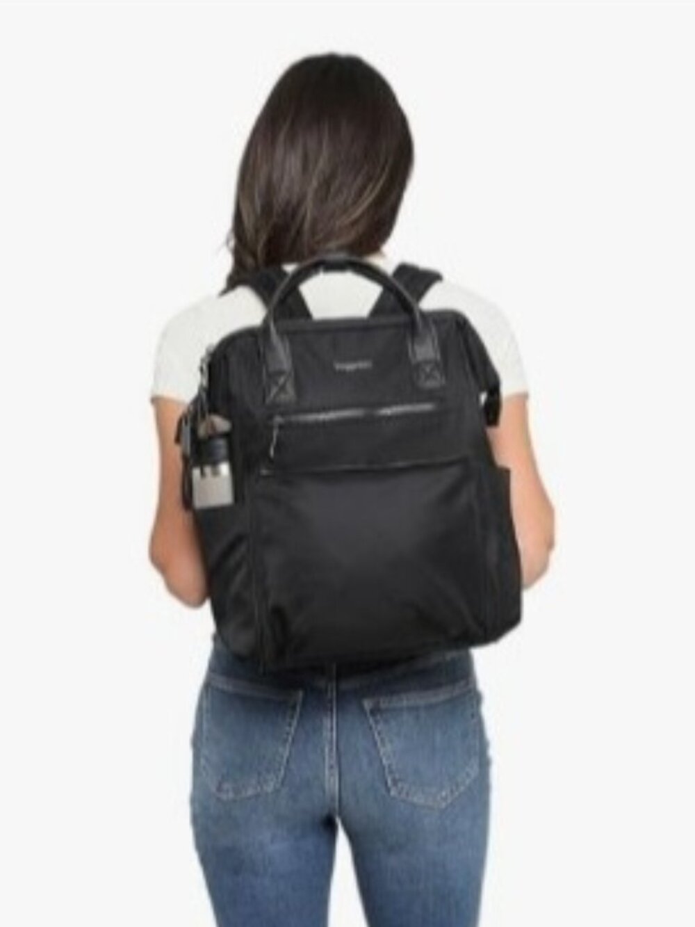 Baggallini Soho Backpack Black Laptop Travel Carry On Work Bag Lightweight